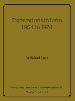 cover image of Excavations in Iona 1964 to 1974